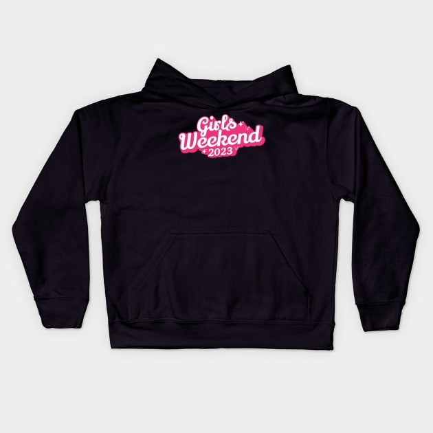 Girls Weekend 2023 Kids Hoodie by dentikanys